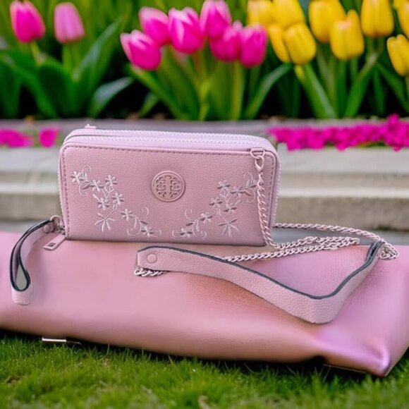PINK WALLET CROSSBODY - Picture 1 of 4